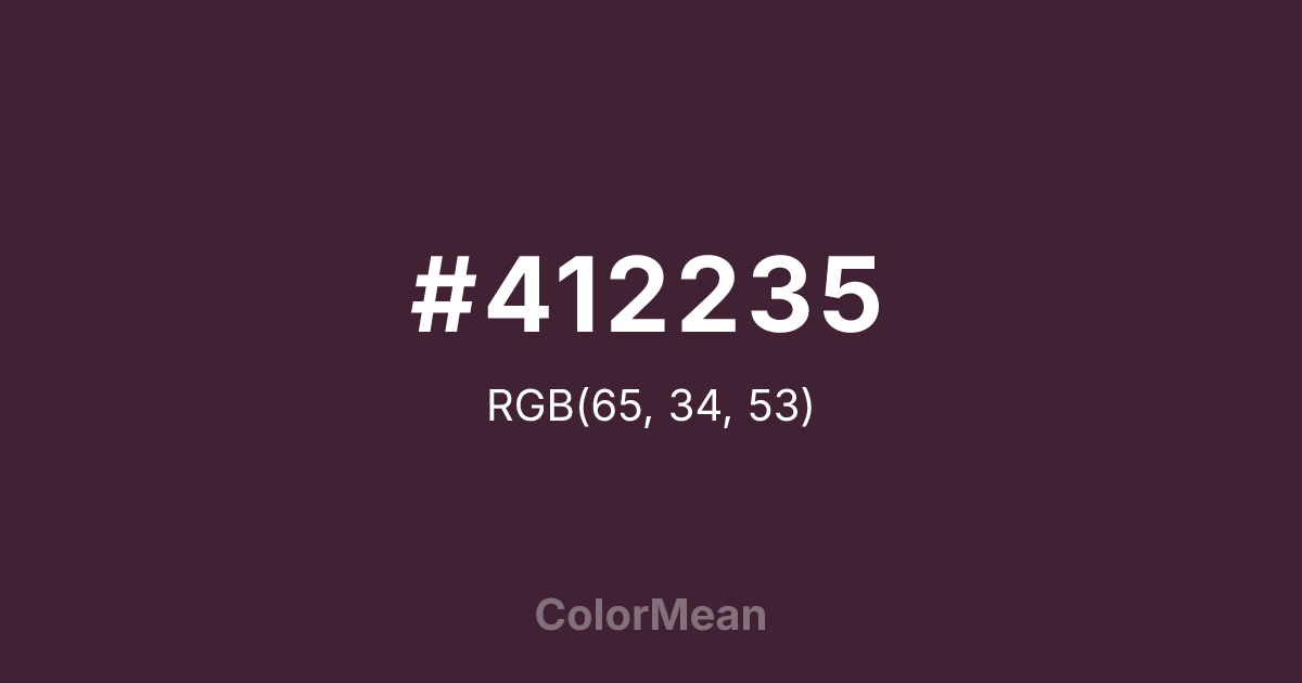#412235 color swatch