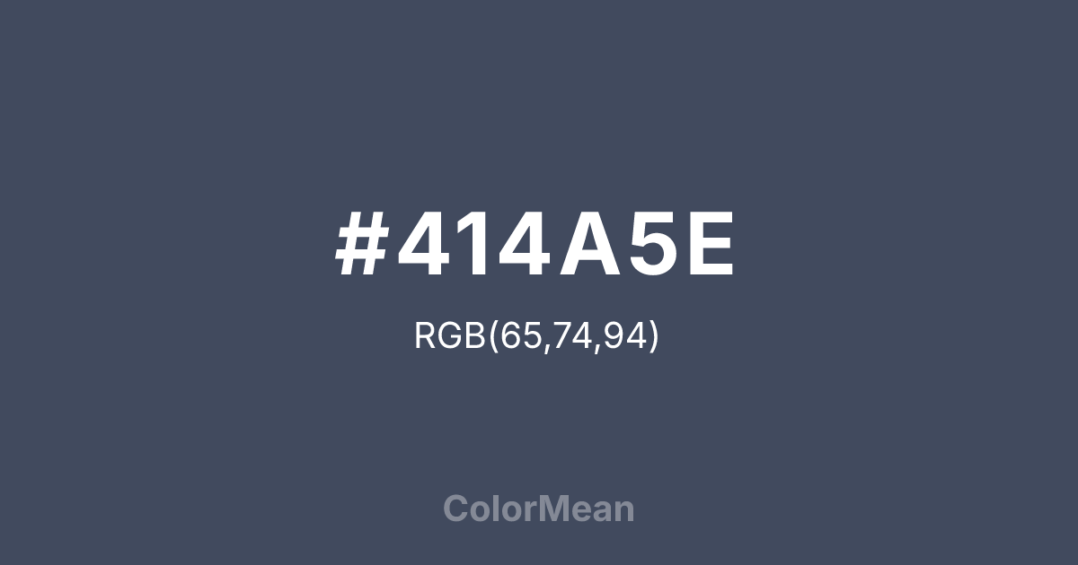 #414A5E color swatch