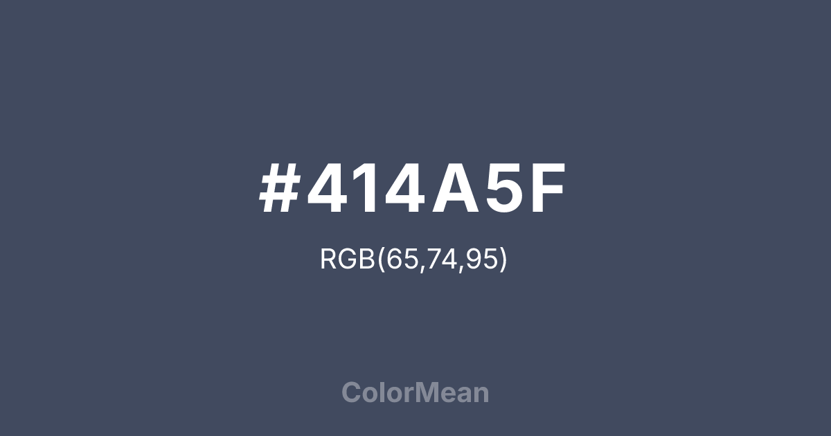 #414A5F color swatch