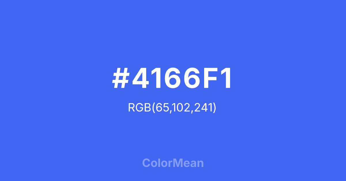 #4166F1 color swatch