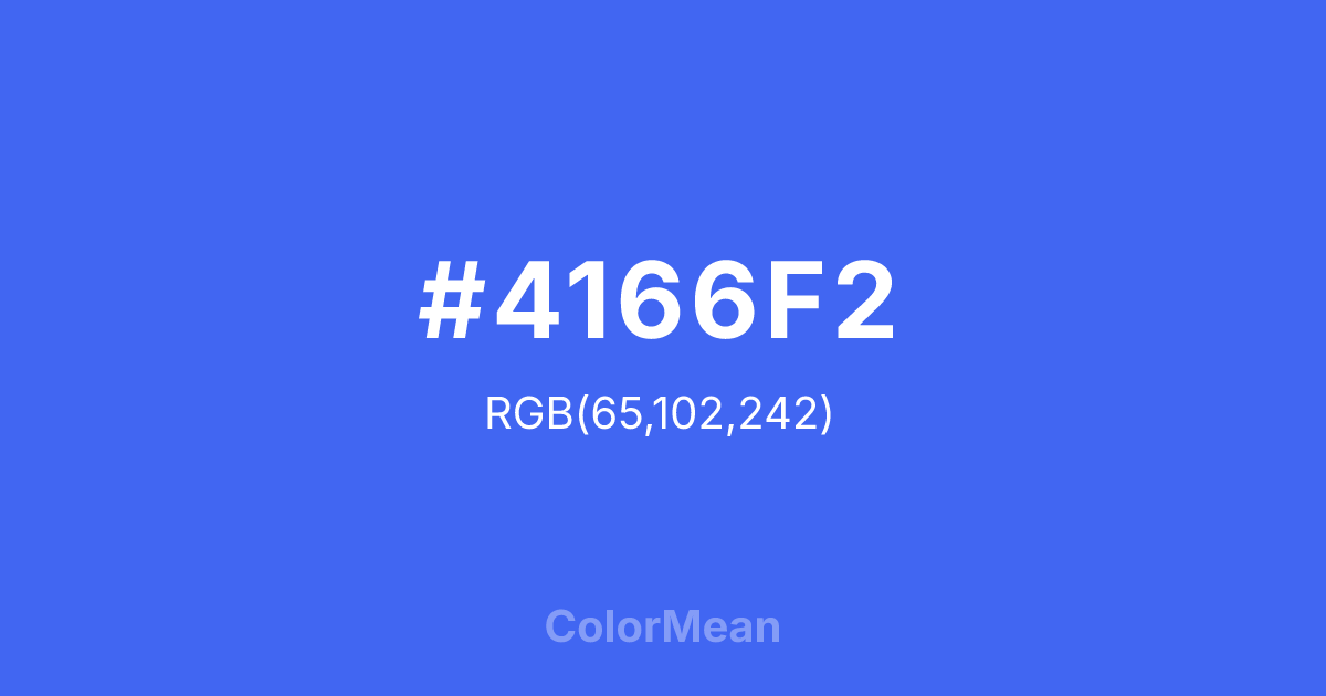 #4166F2 color swatch
