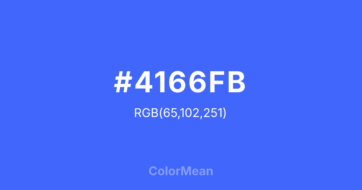 #4166FB color swatch