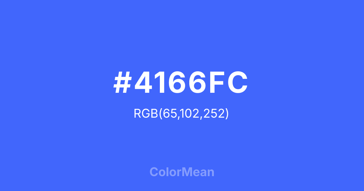 #4166FC color swatch