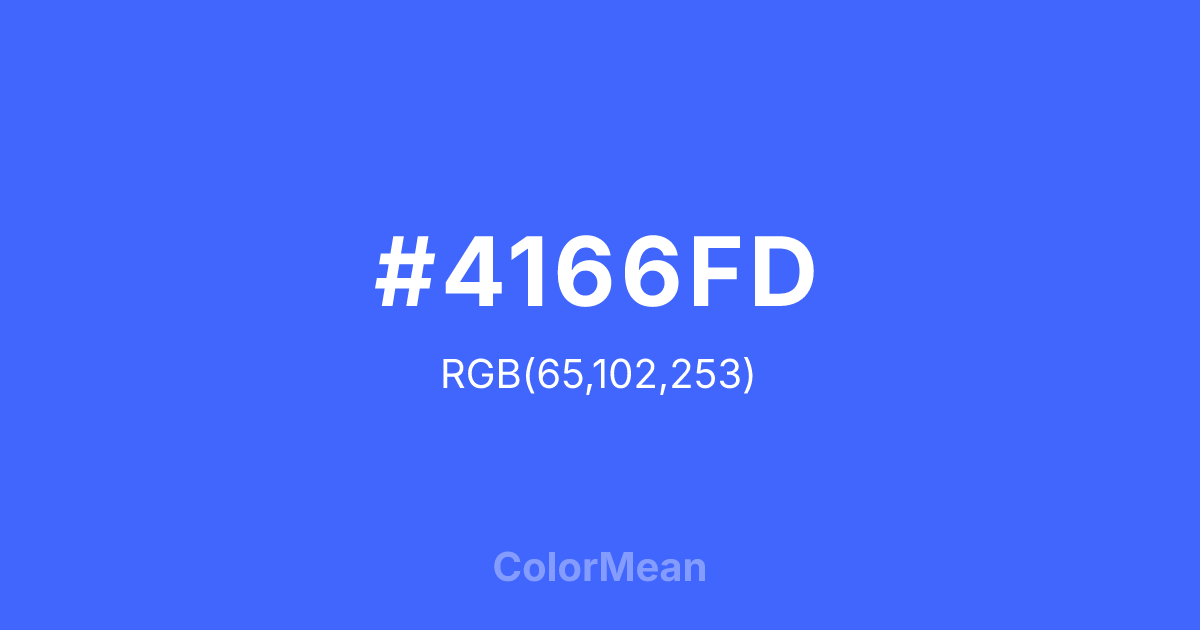 #4166FD color swatch