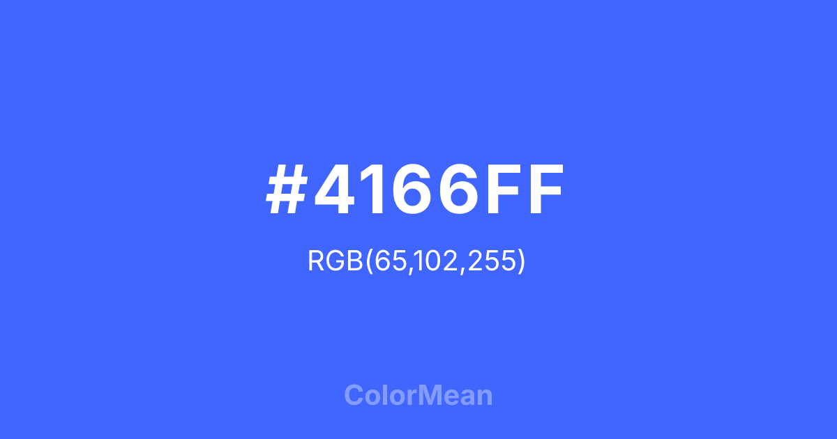#4166FF color swatch