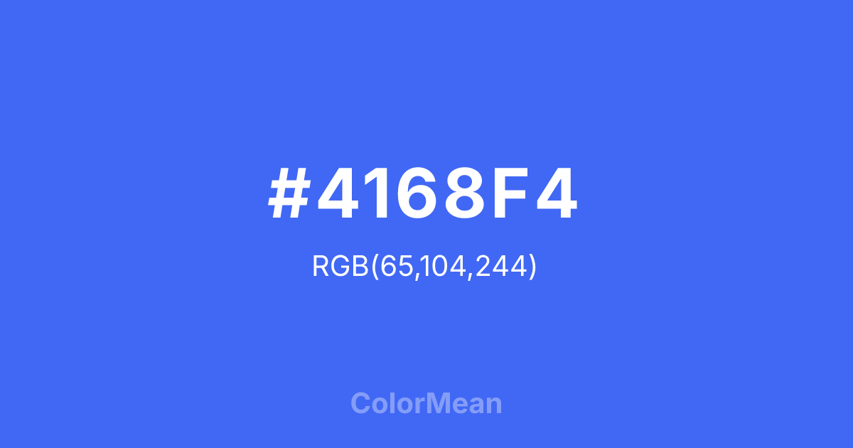 #4168F4 color swatch