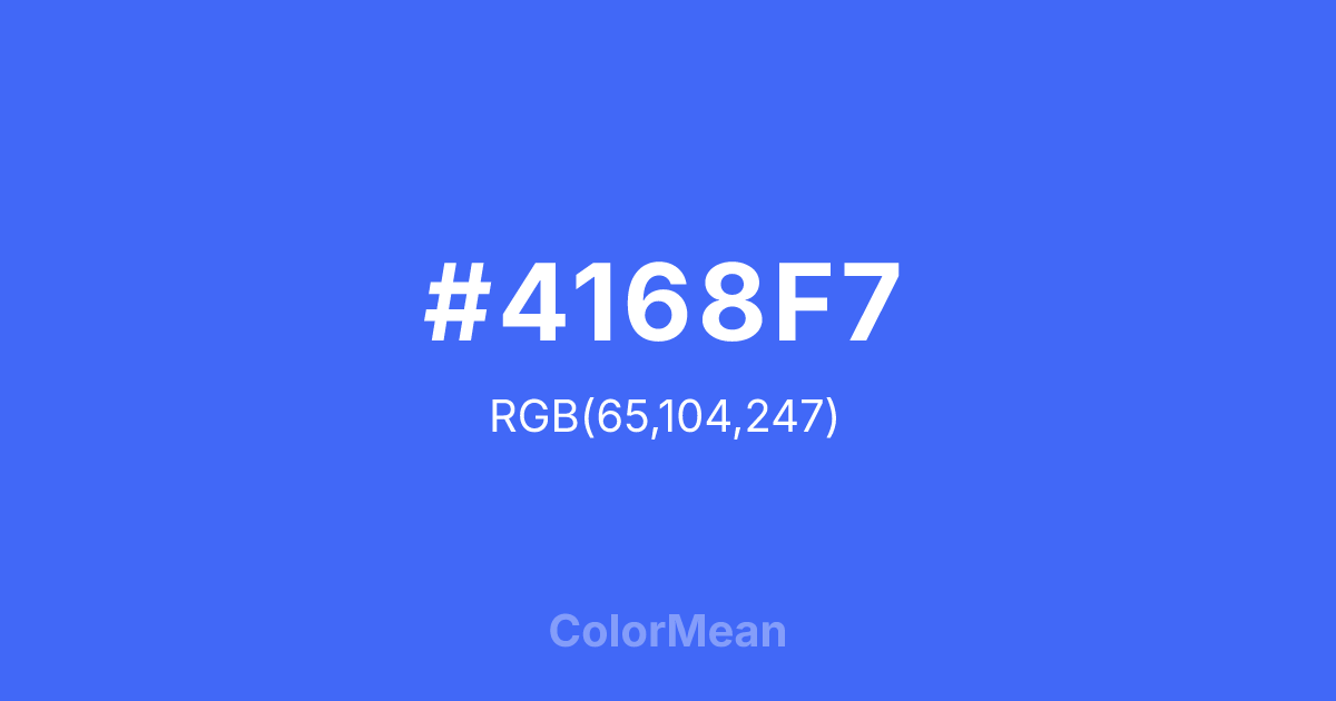 #4168F7 color swatch