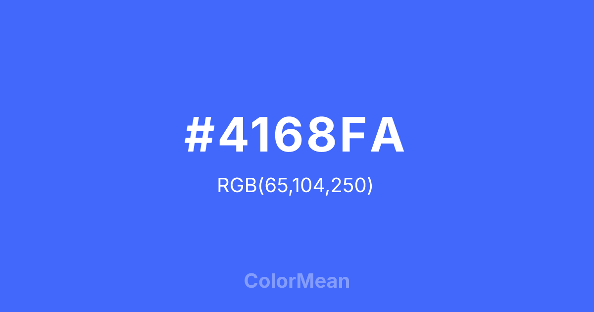 #4168FA color swatch