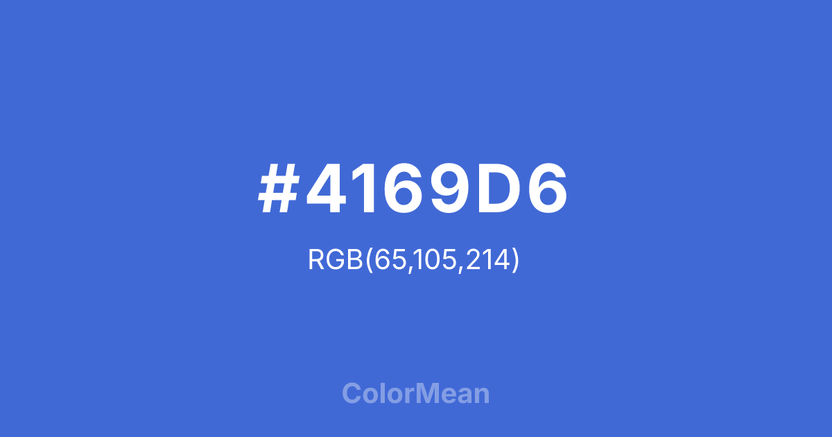 #4169D6 color swatch