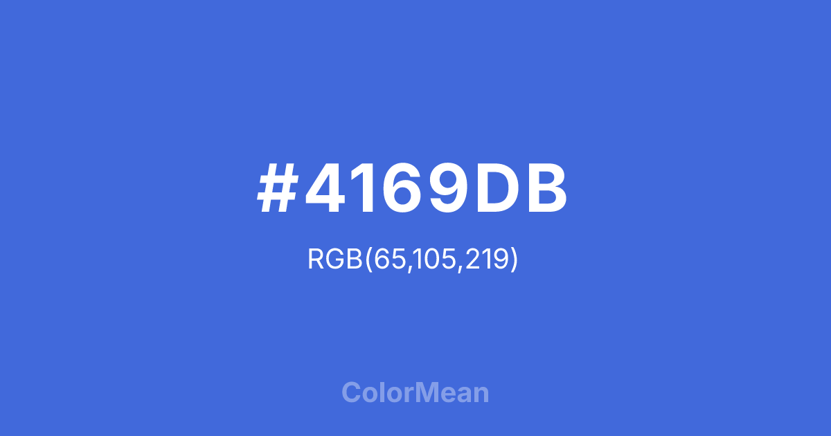 #4169DB color swatch