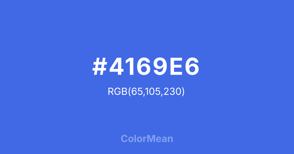 #4169E6 color swatch