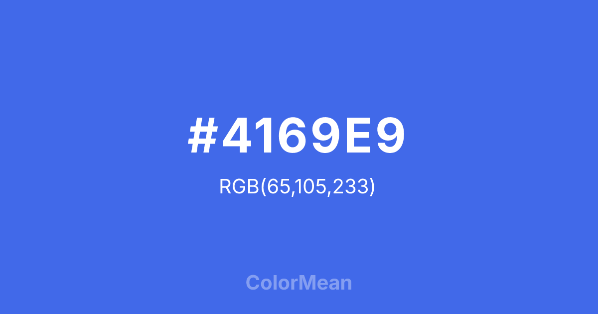 #4169E9 color swatch