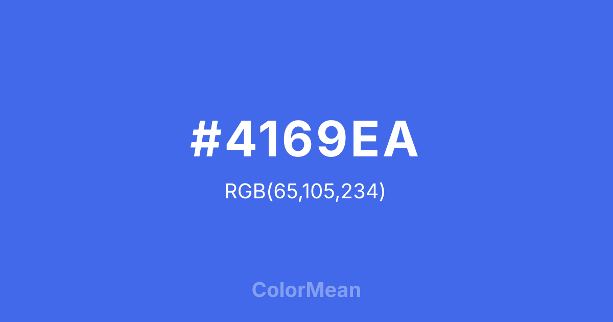 #4169EA color swatch