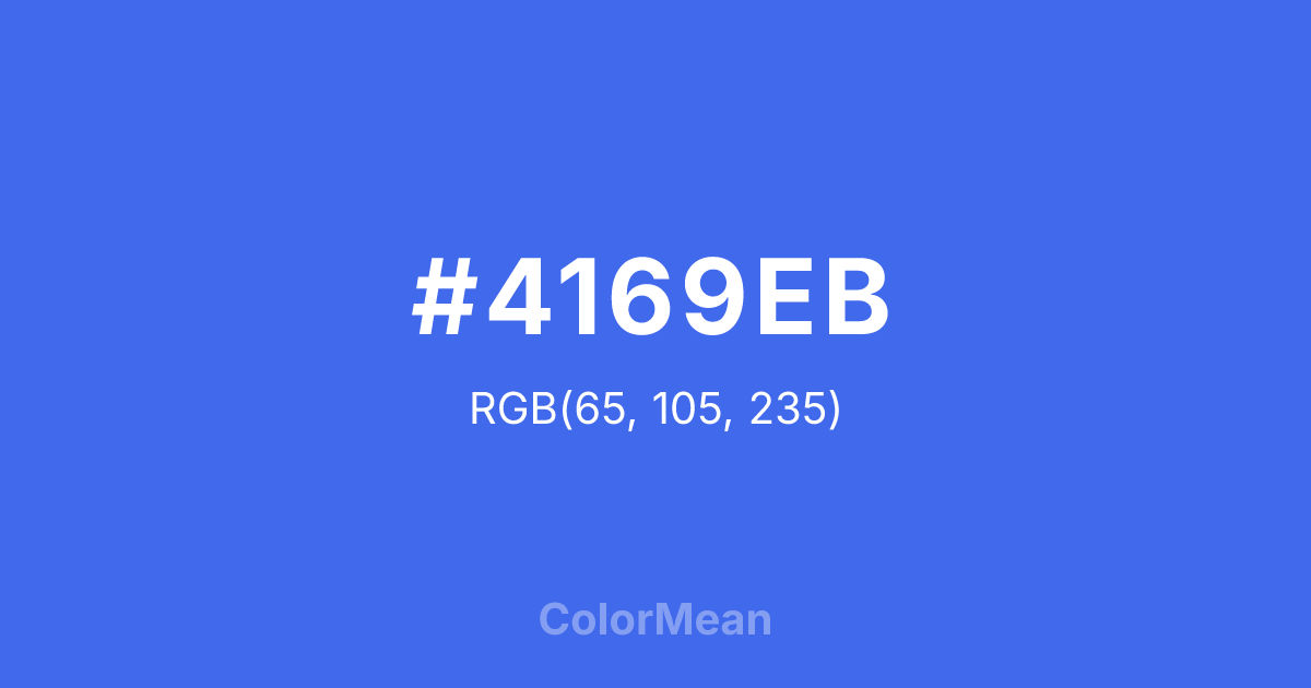 #4169EB color swatch
