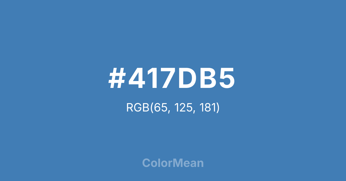 #417DB5 color swatch