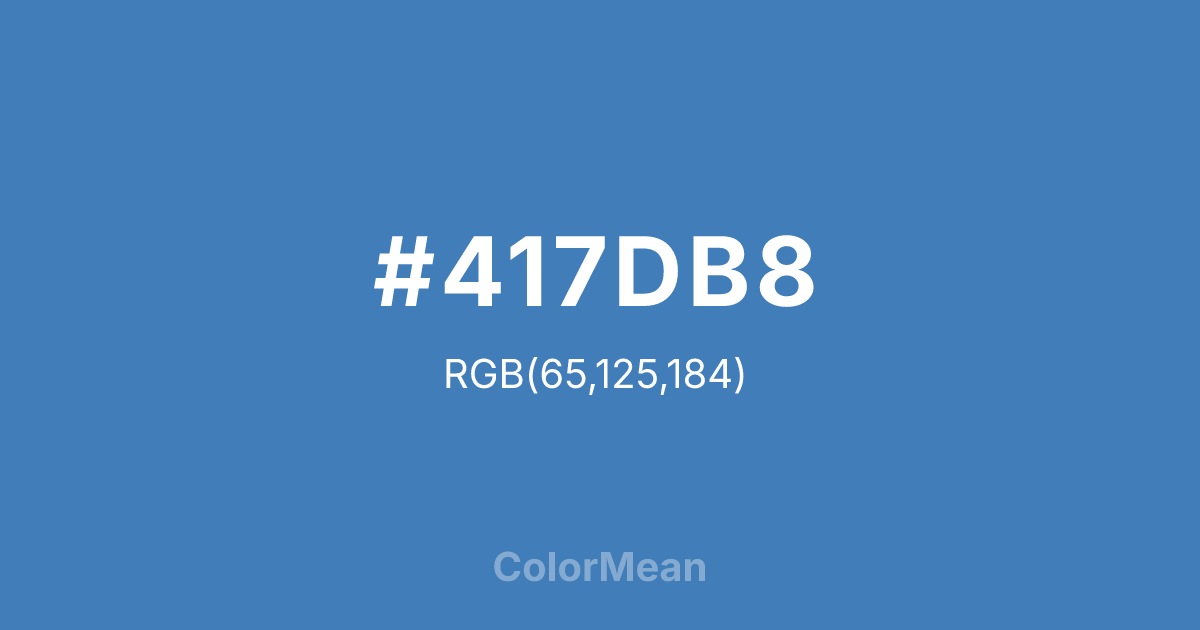 #417DB8 color swatch