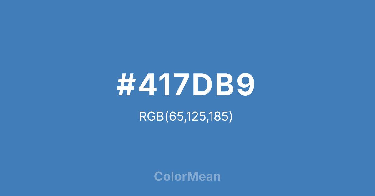 #417DB9 color swatch