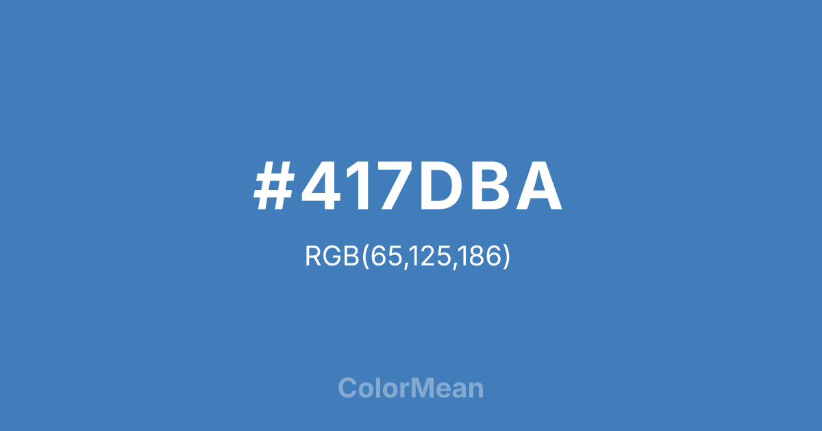#417DBA color swatch