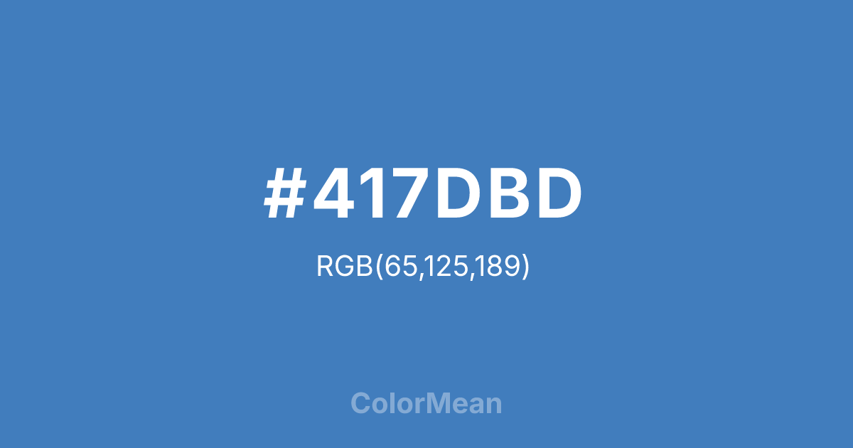 #417DBD color swatch