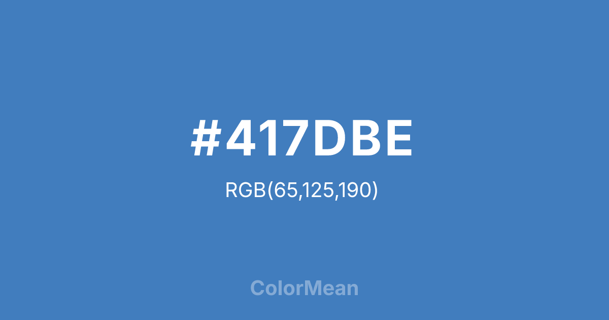 #417DBE color swatch
