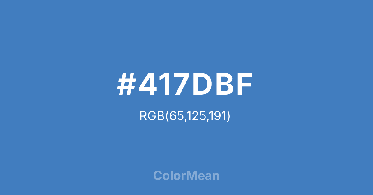 #417DBF color swatch