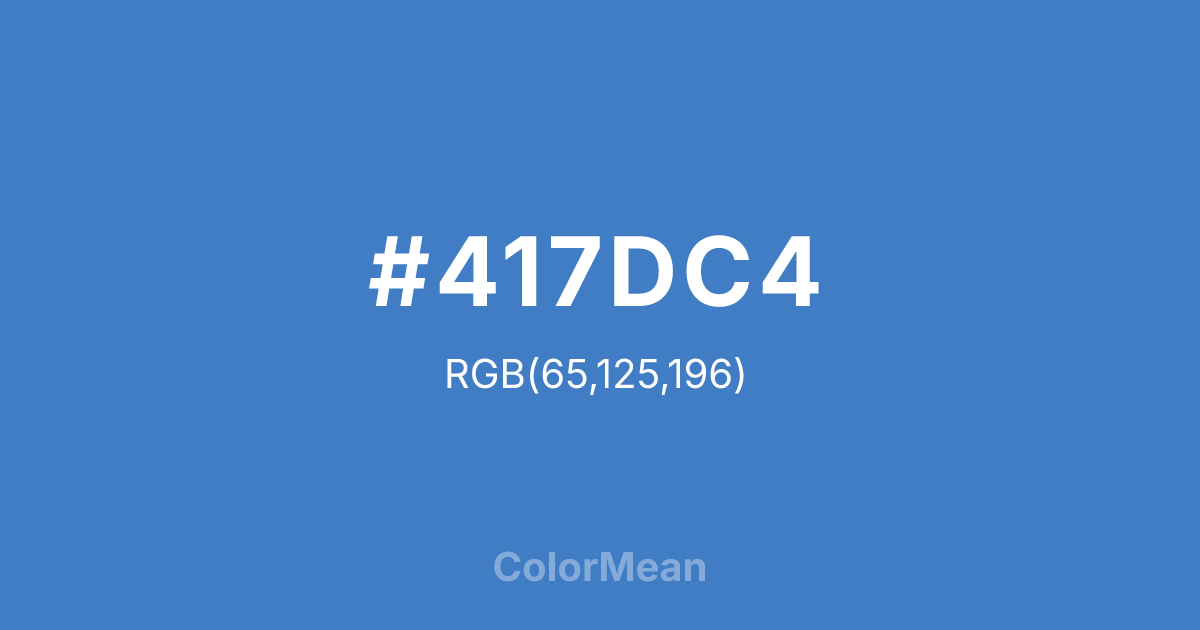 #417DC4 color swatch