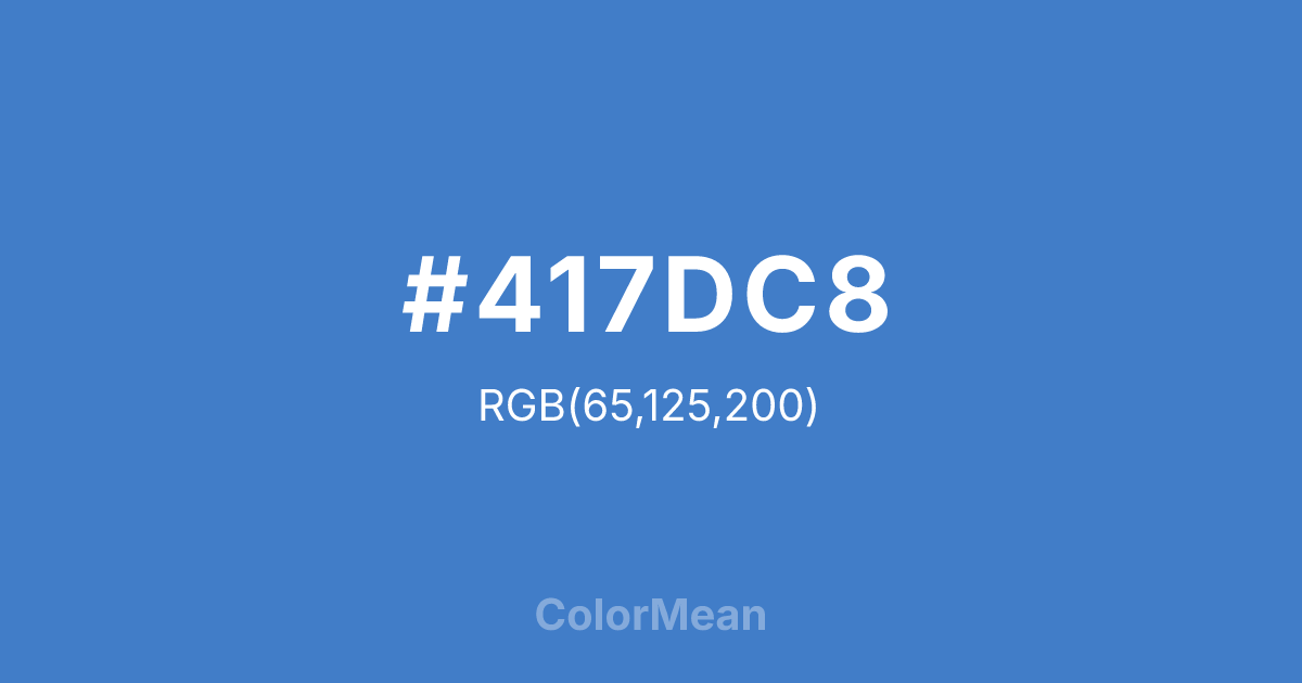 #417DC8 color swatch
