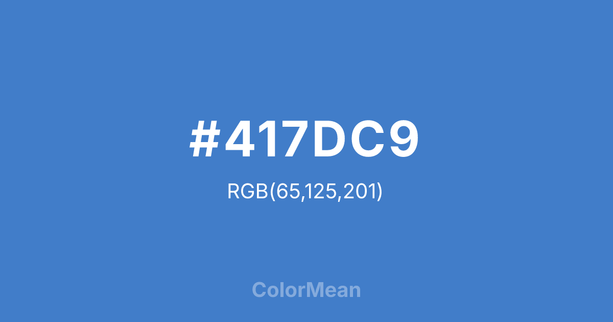 #417DC9 color swatch