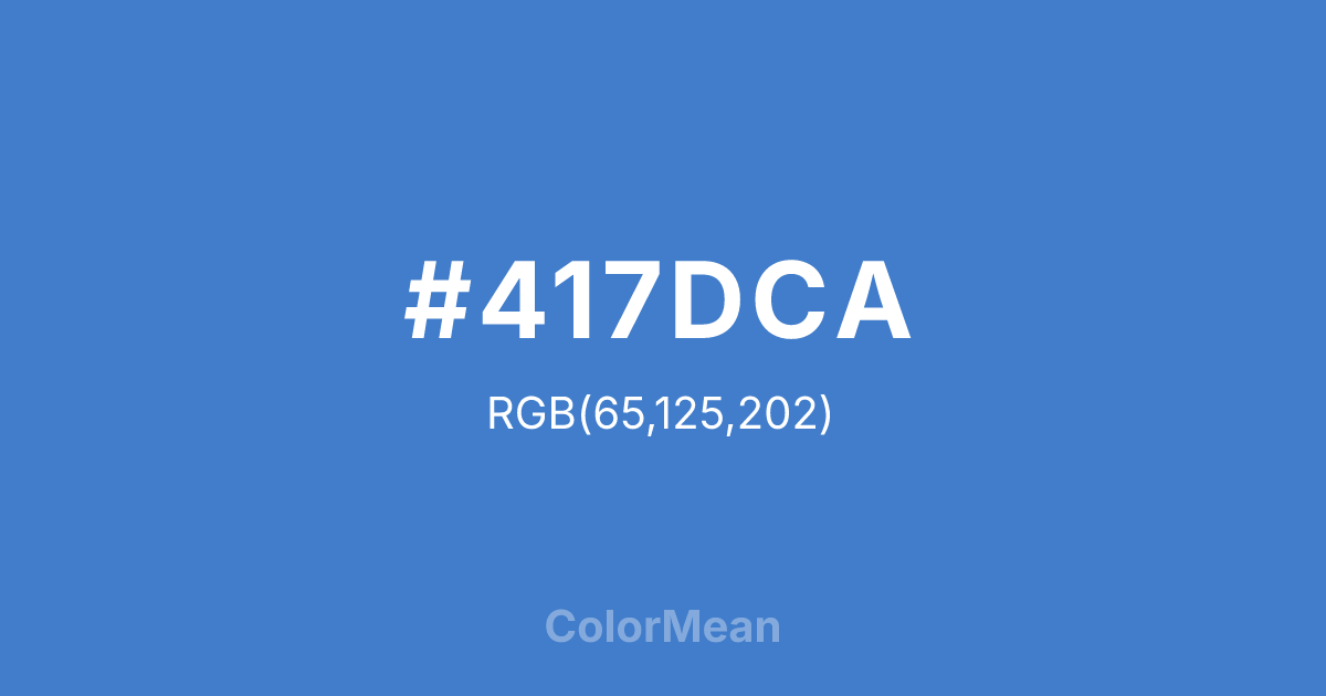 #417DCA color swatch