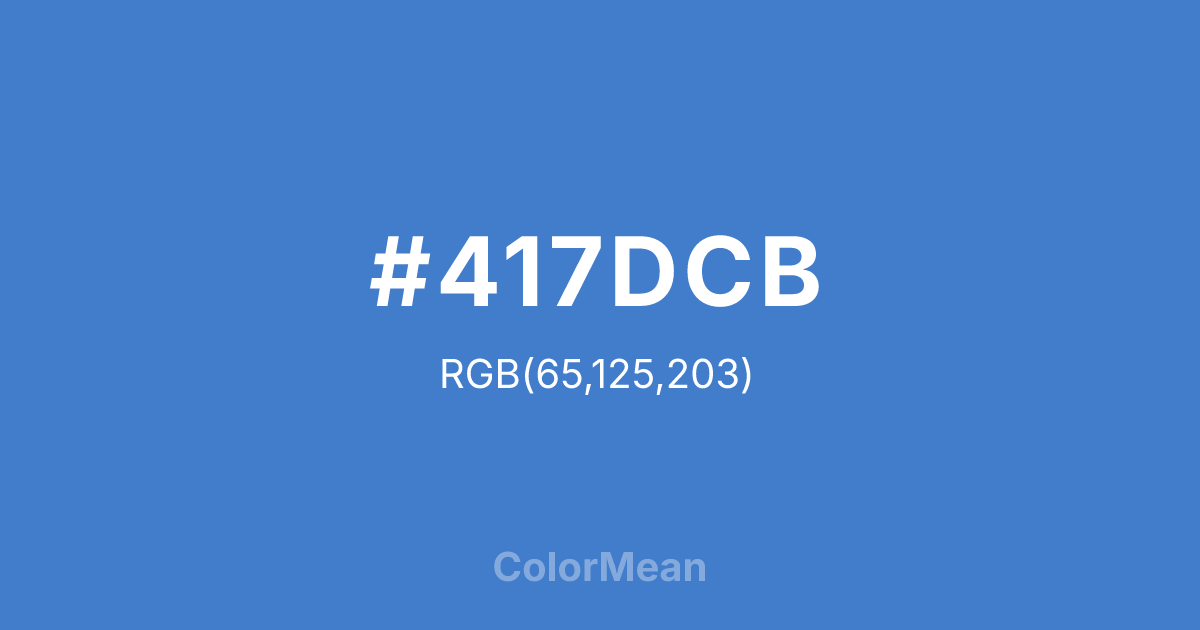 #417DCB color swatch