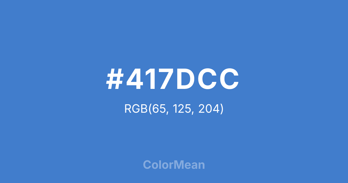 #417DCC color swatch
