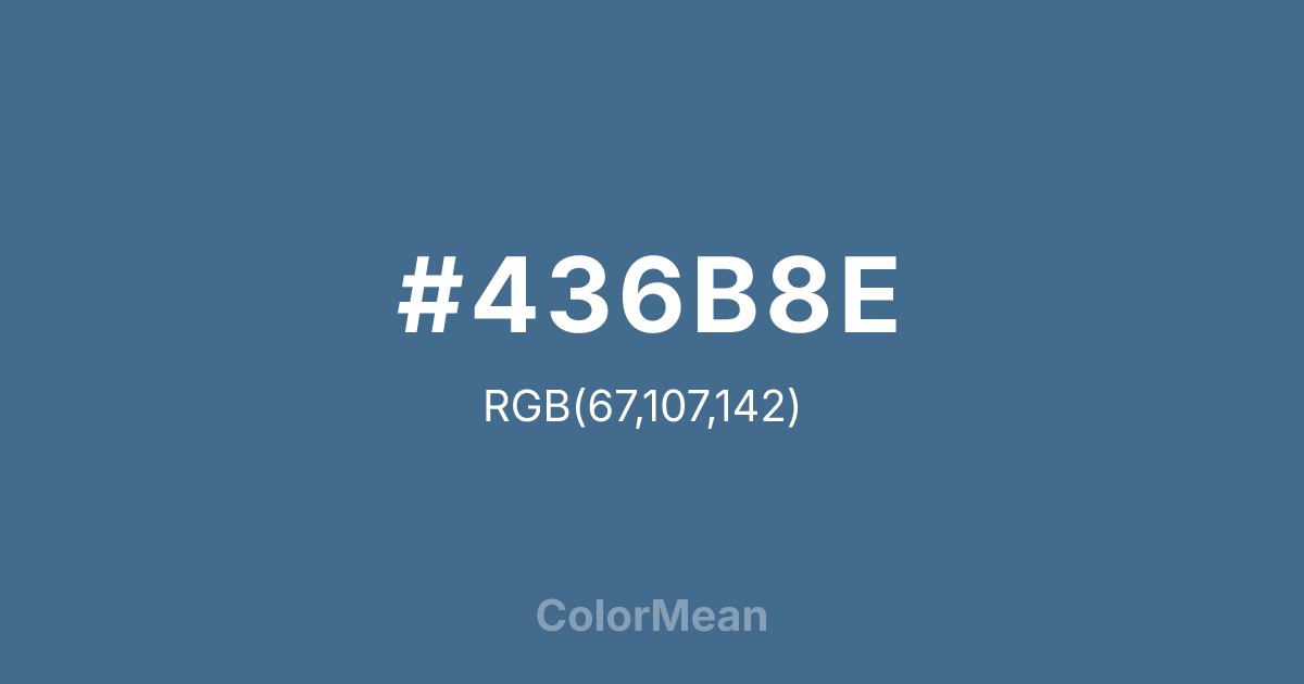 #436B8E color swatch