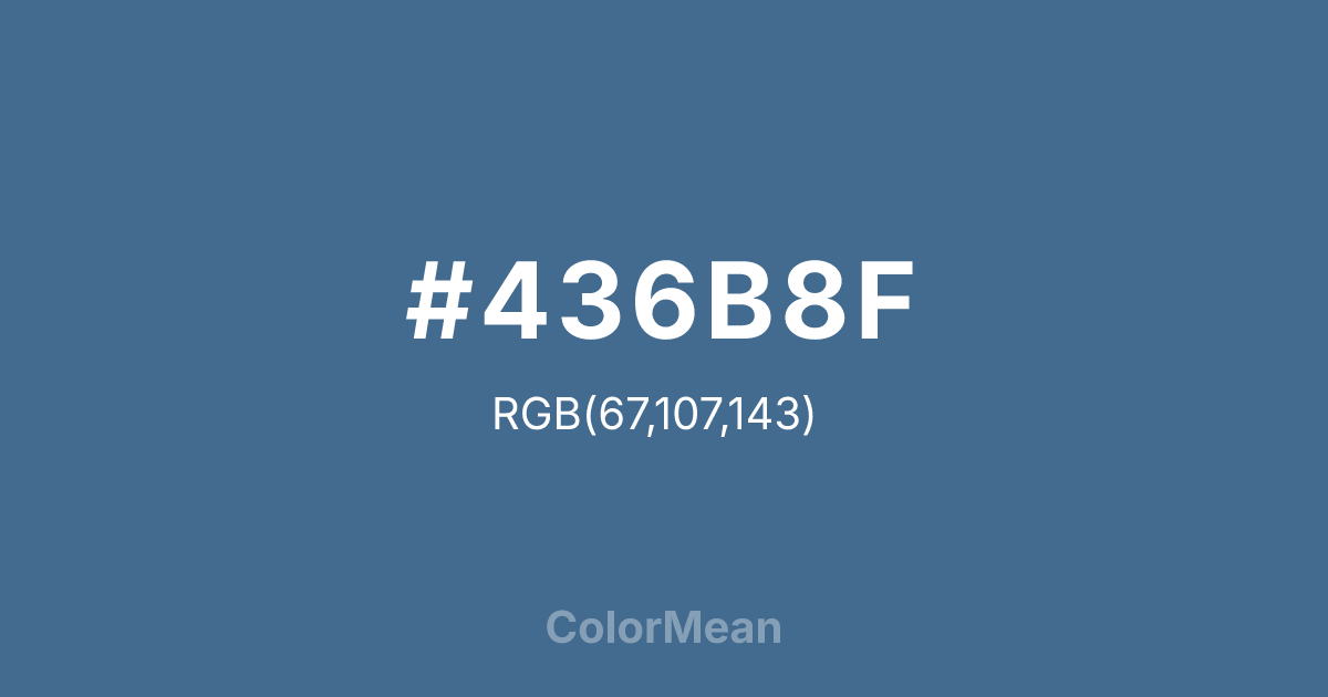 #436B8F color swatch