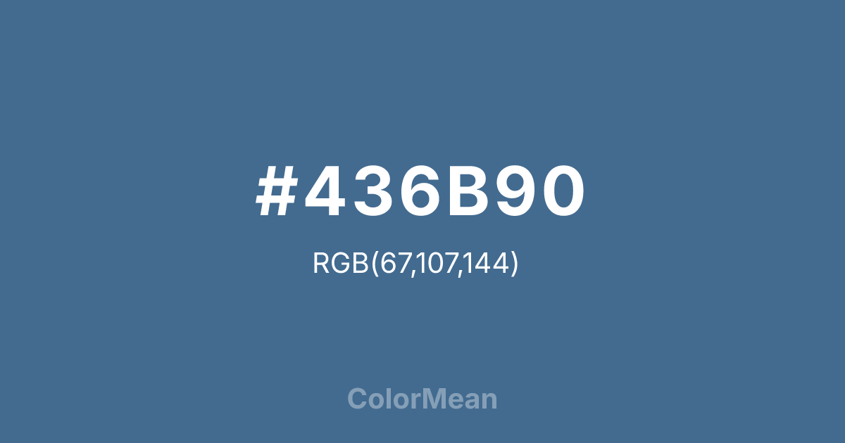 #436B90 color swatch