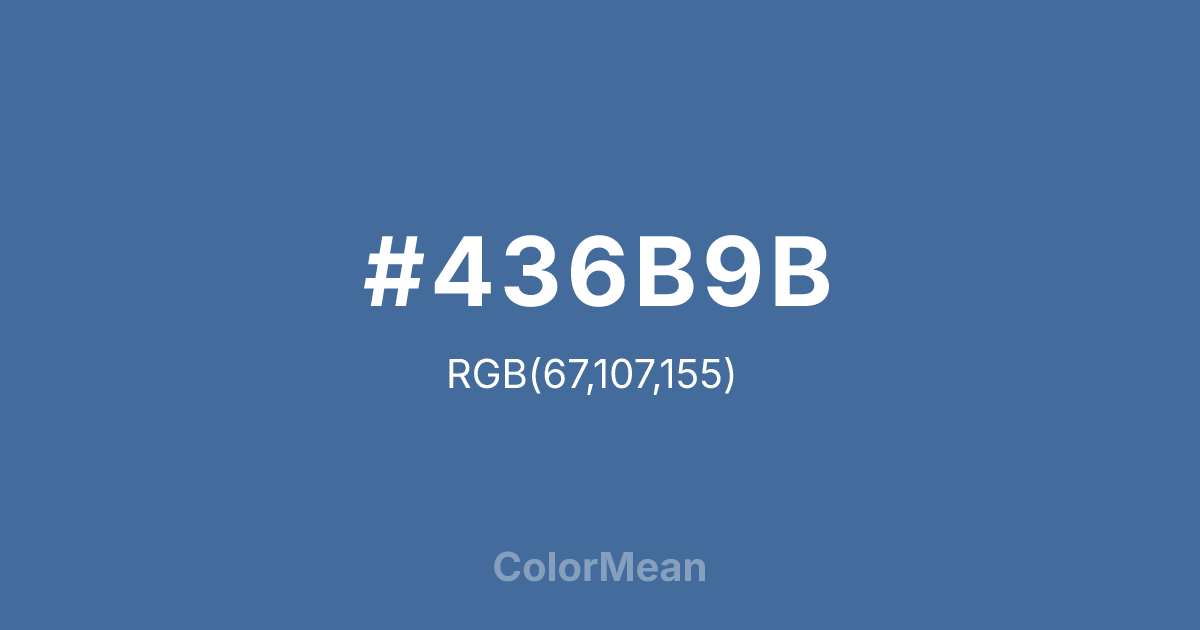#436B9B color swatch