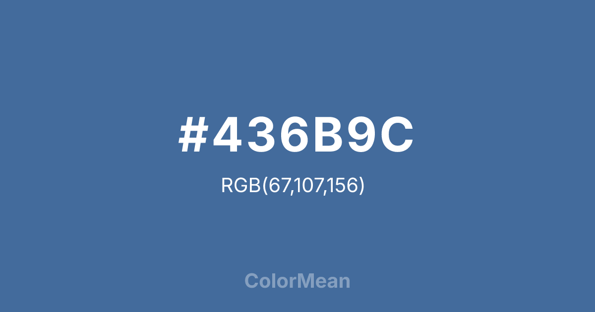 #436B9C color swatch
