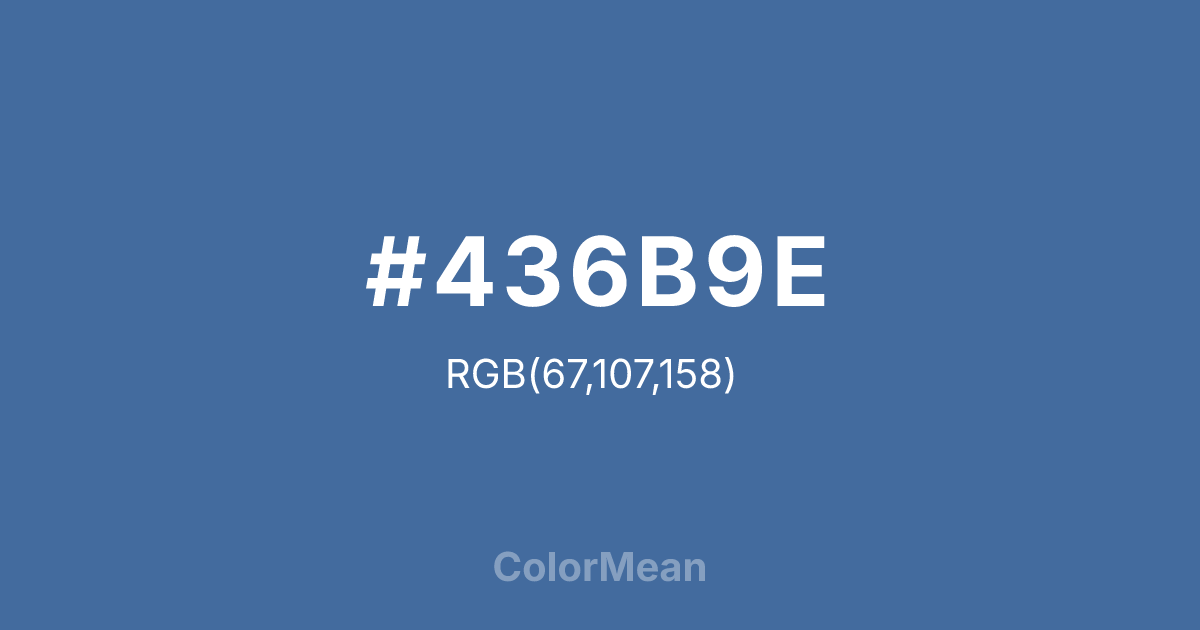 #436B9E color swatch