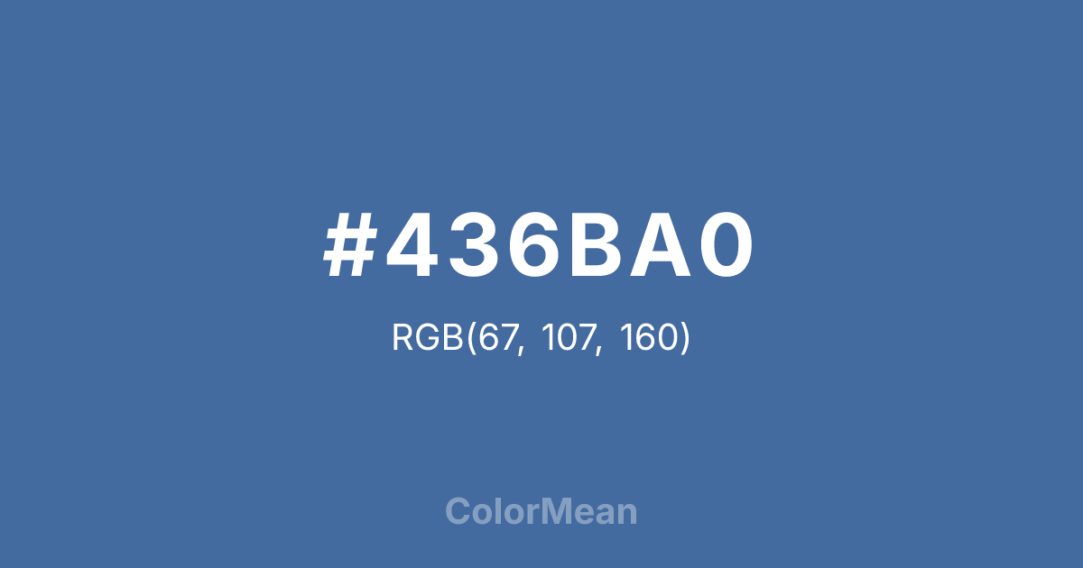 #436BA0 color swatch