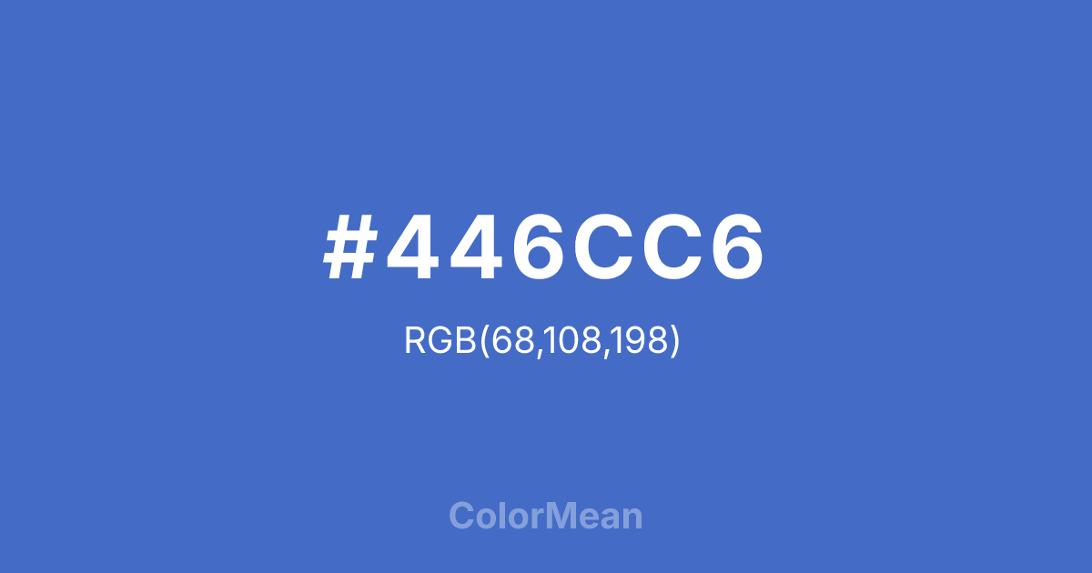 #446CC6 color swatch