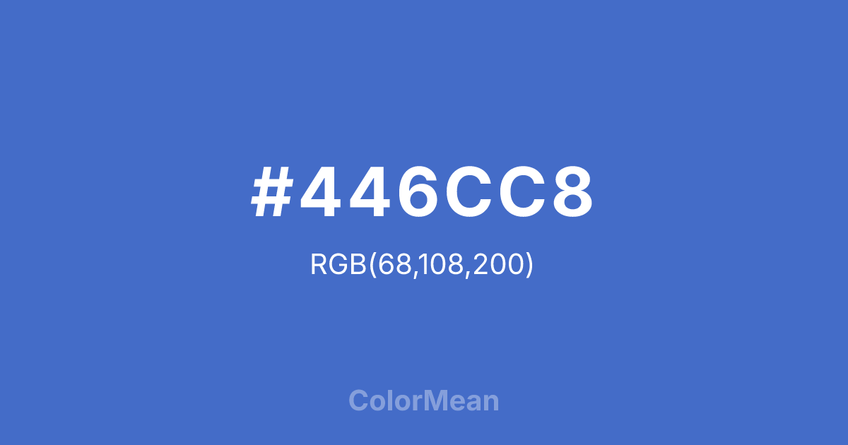 #446CC8 color swatch