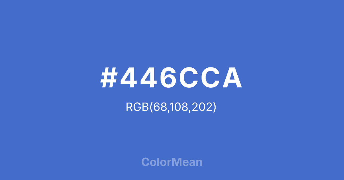 #446CCA color swatch