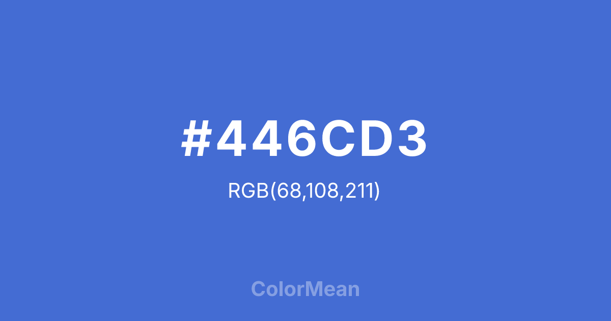 #446CD3 color swatch