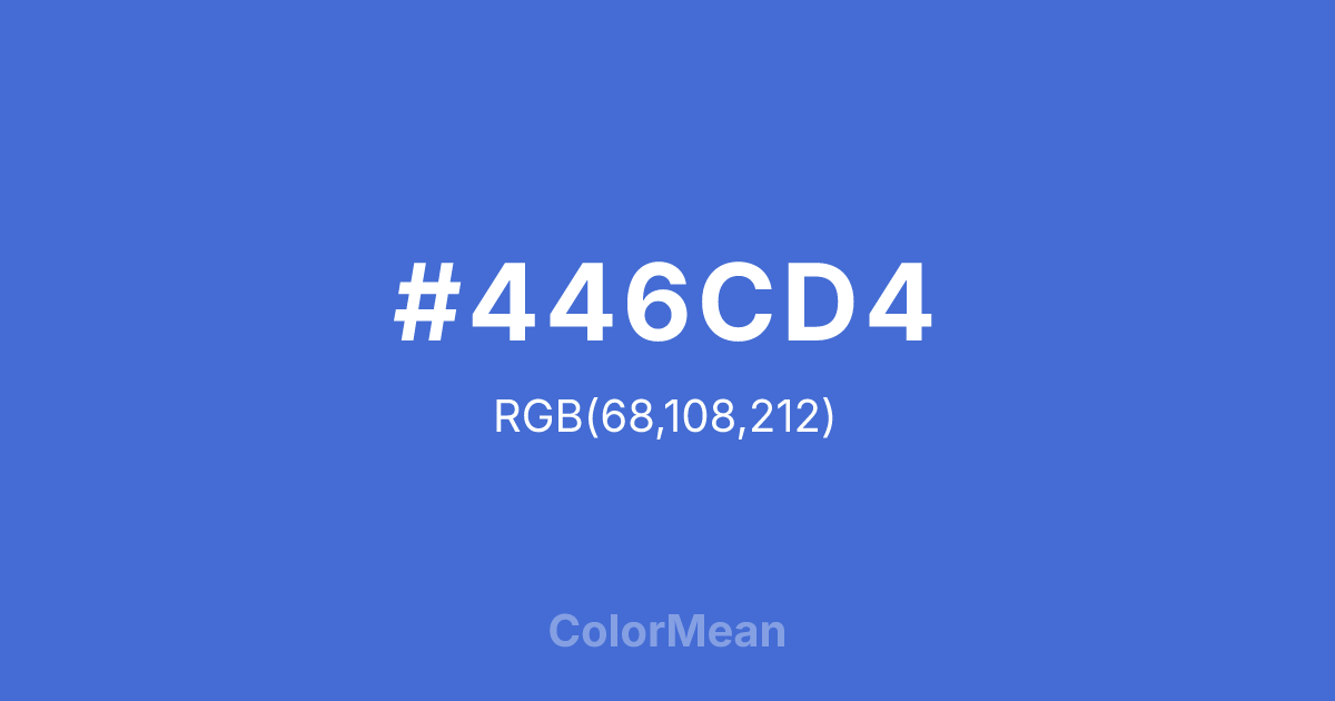 #446CD4 color swatch