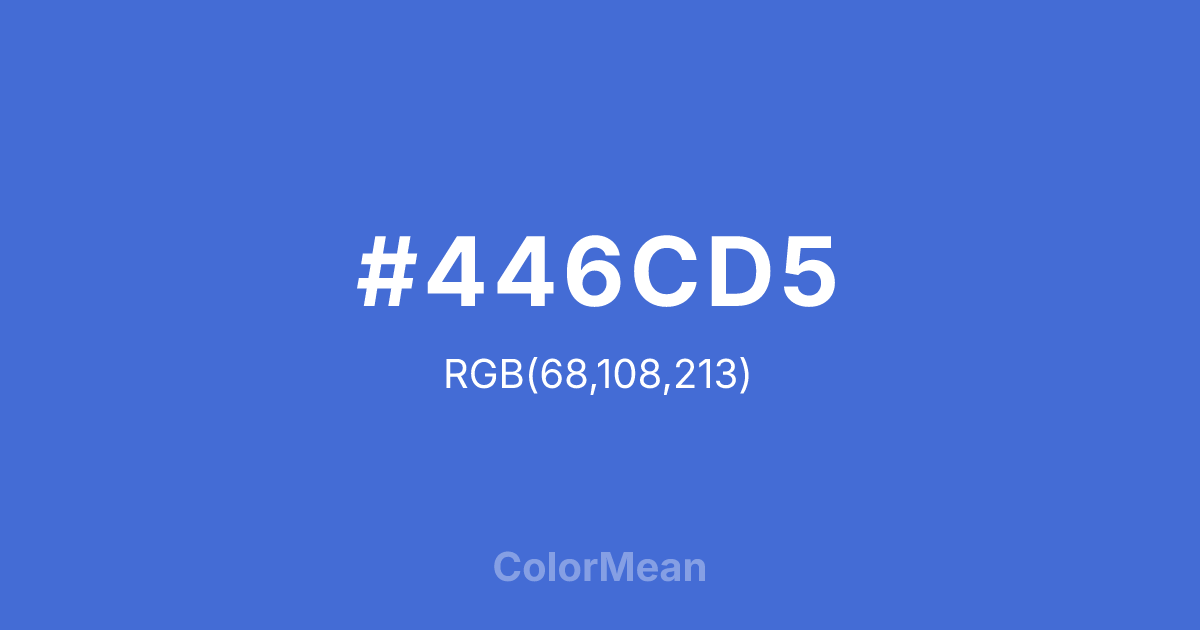 #446CD5 color swatch