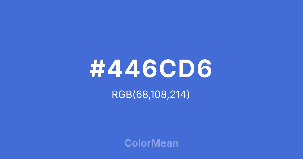 #446CD6 color swatch