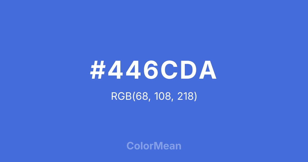#446CDA color swatch