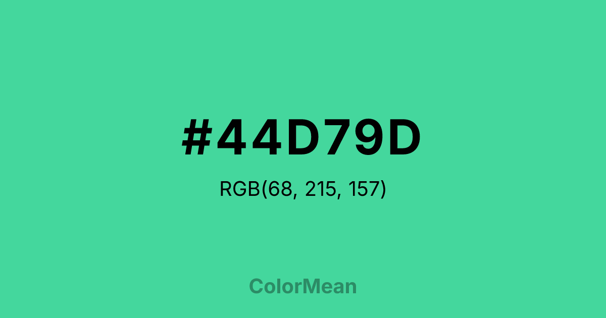 #44D79D color swatch