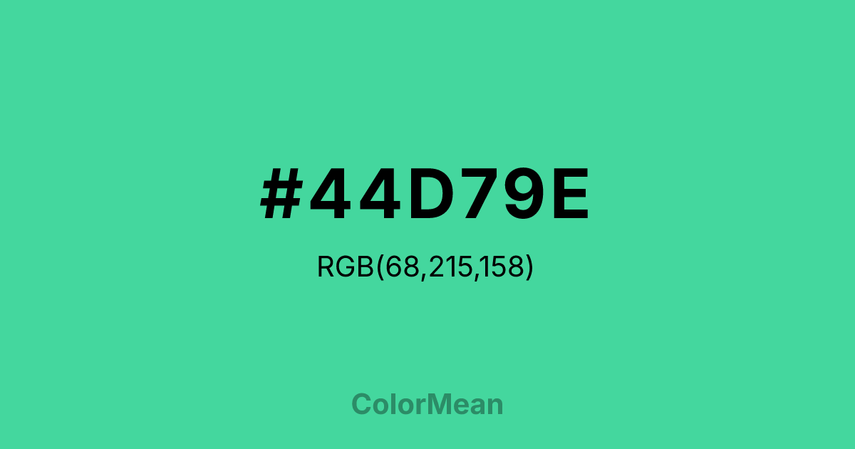 #44D79E color swatch