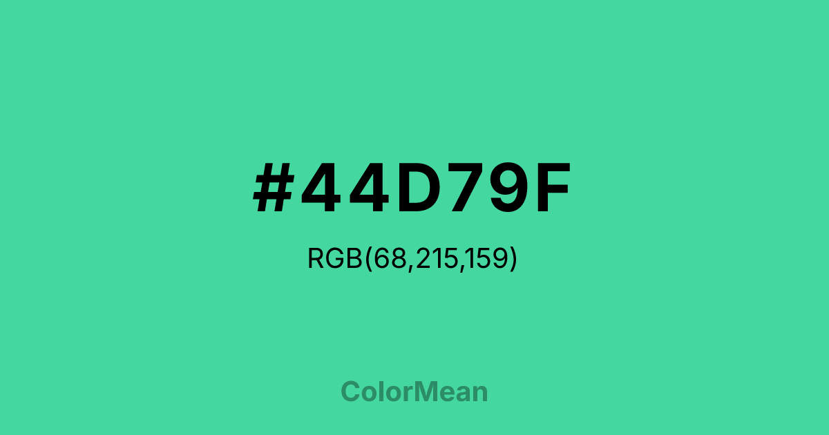 #44D79F color swatch