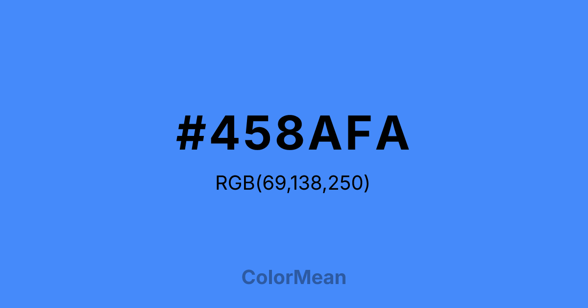 #458AFA color swatch
